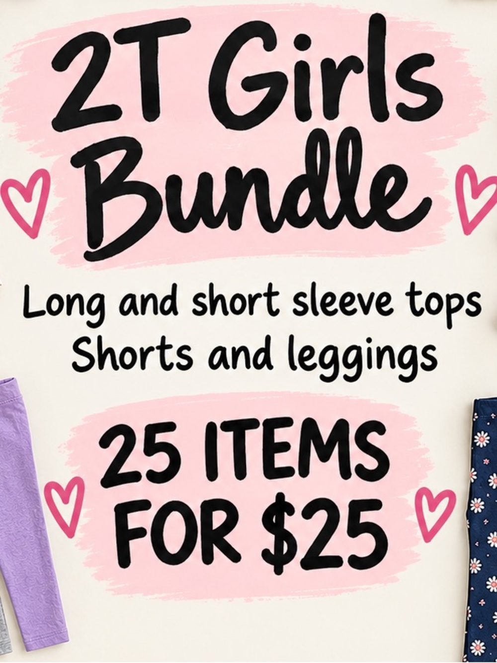 2T Girls Clothing Bundle - 25 items $25
